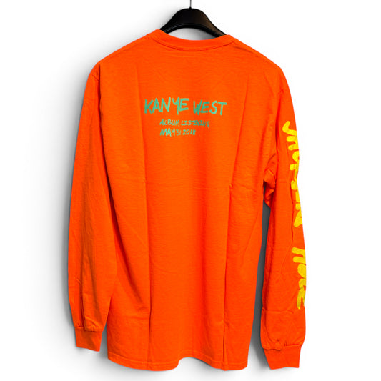 KANYE WEST WYOMING LONG SLEEVE T-SHIRT - ORANGE