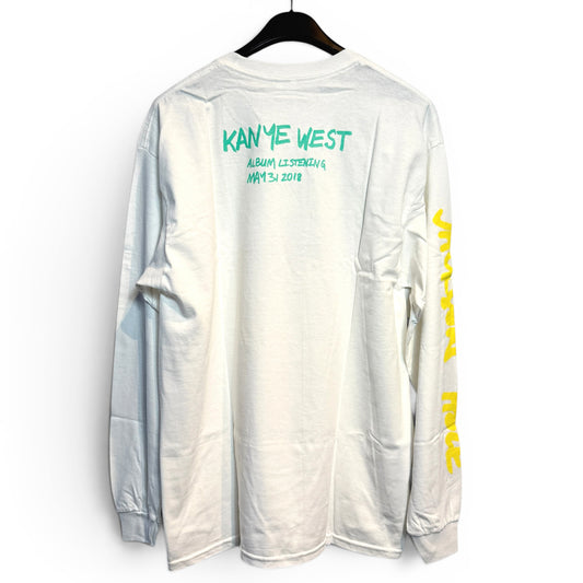 KANYE WEST WYOMING LONG SLEEVE T-SHIRT - WHITE