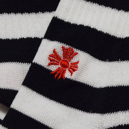 STRIPES SOCKS - BLACK/WHITE