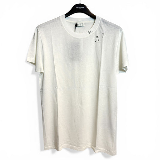 SURF SHORT SLEEVE SL MUSICAL NOTES PRINTED T-SHIRT "2016FW" by Hedi Slimane