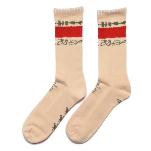 REVERSE JACK SOCKS BEIGE "CACTUS JACK"