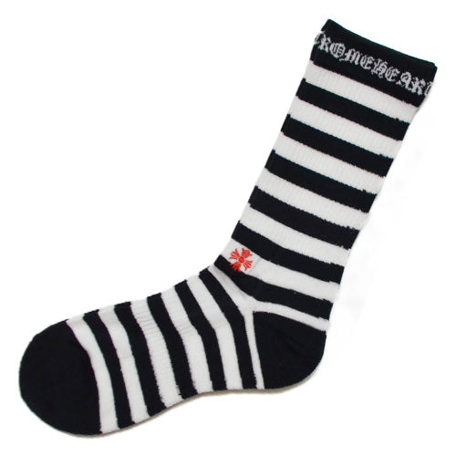 STRIPES SOCKS - BLACK/WHITE