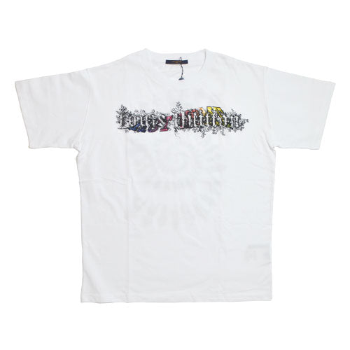 LV SPIRAL BACK PRINTED T-SHIRT