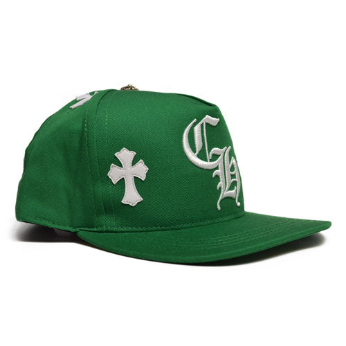 CH GREEN HAT LEATHER CROSS PATCH
