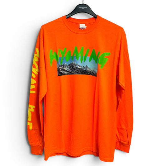 KANYE WEST WYOMING LONG SLEEVE T-SHIRT - ORANGE