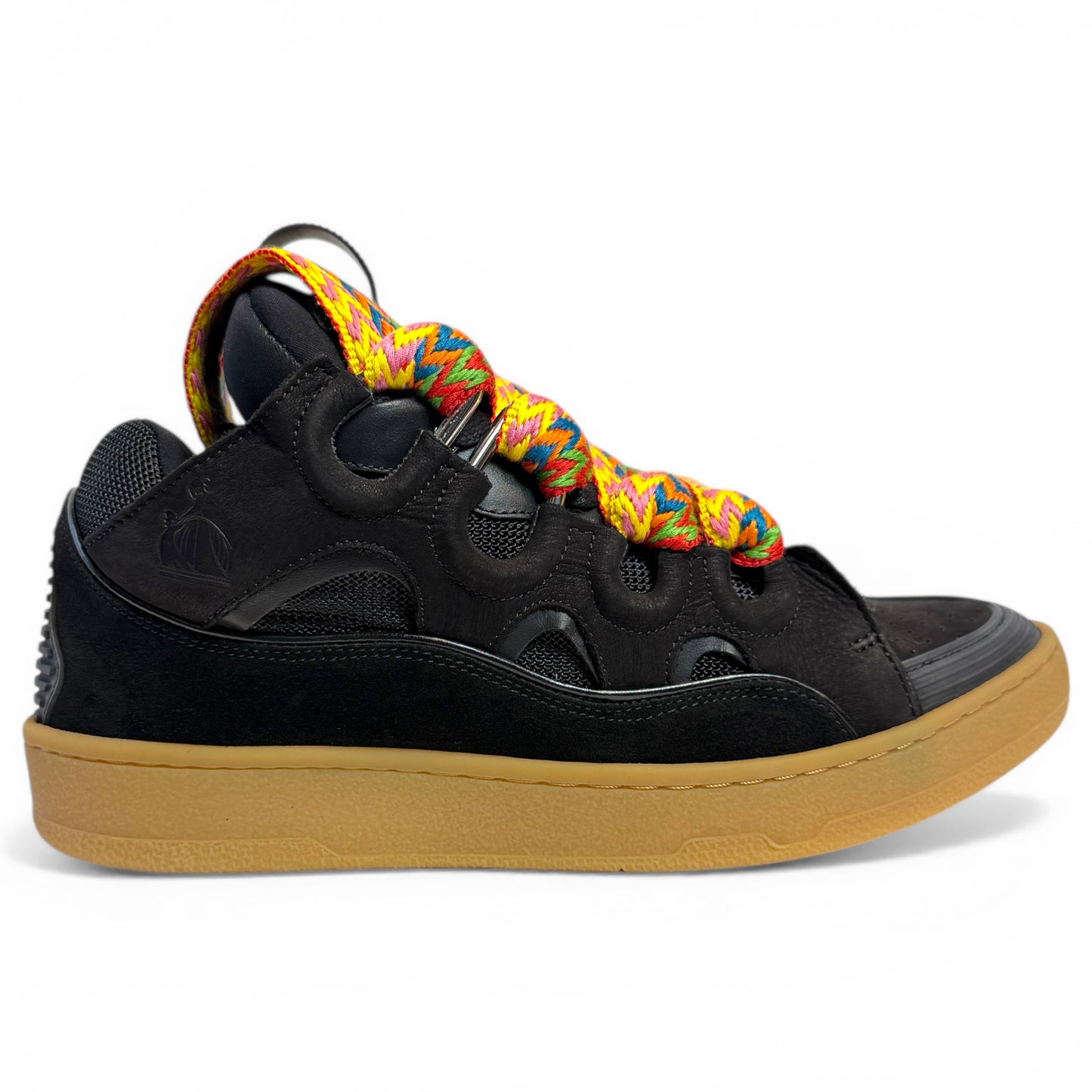 LEATHER CURB SNEAKERS