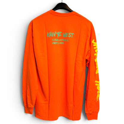 KANYE WEST WYOMING LONG SLEEVE T-SHIRT - ORANGE