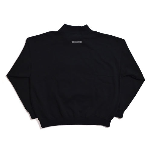 ESSENTIALS Black Mock Neck Sweatshirt