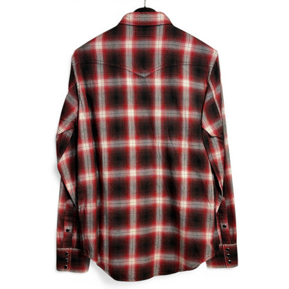 PLAID BOTTON-UP SHIRT "2016FW" by Hedi Slimane