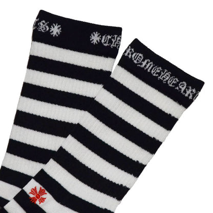 STRIPES SOCKS - BLACK/WHITE