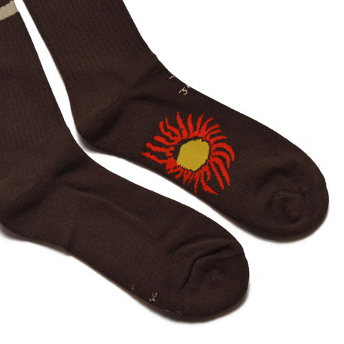 REVERSE JACK SOCKS BROWN "CACTUS JACK"