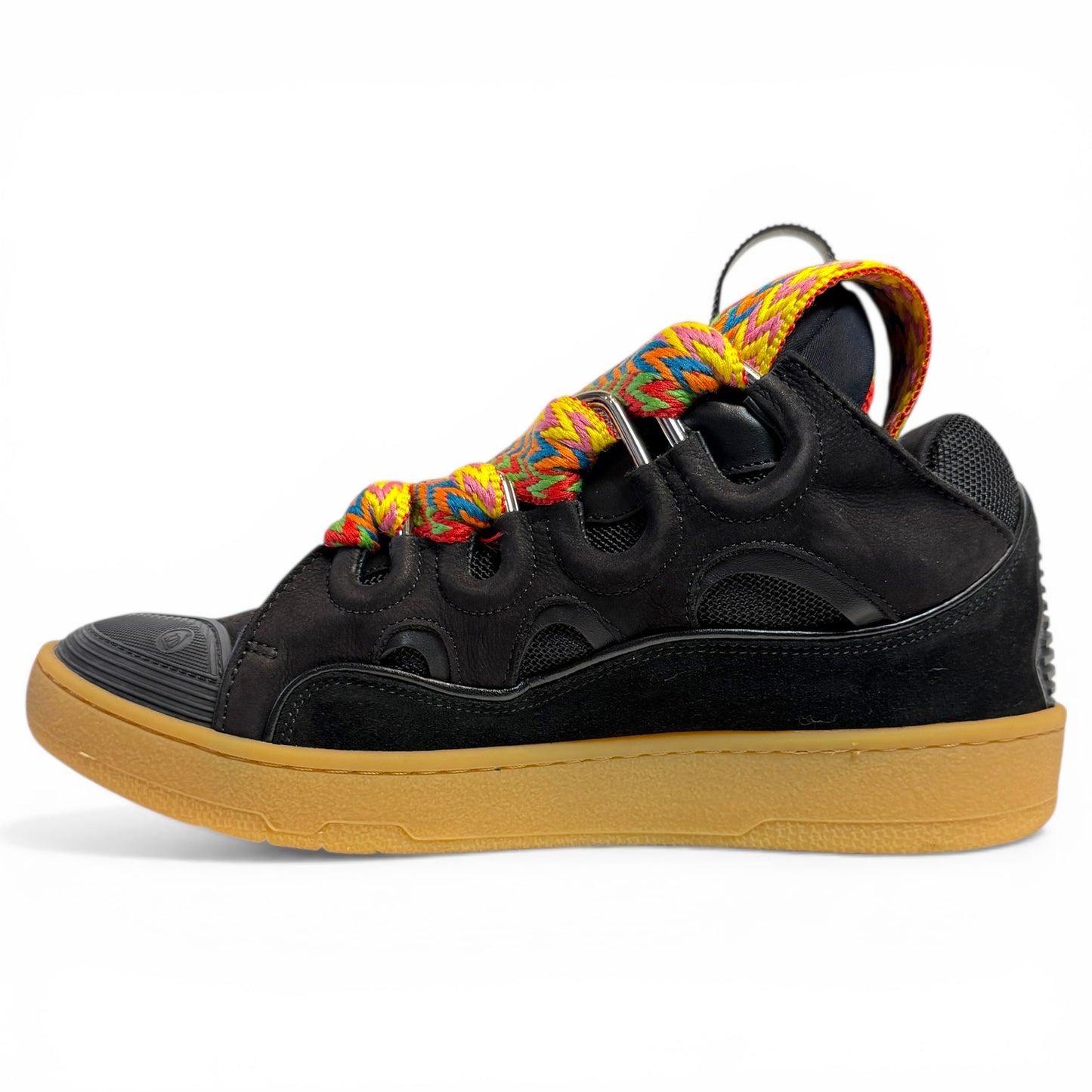 LEATHER CURB SNEAKERS