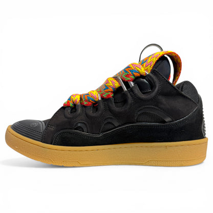 LEATHER CURB SNEAKERS