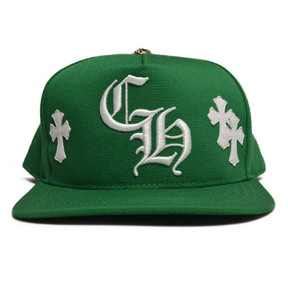 CH GREEN HAT LEATHER CROSS PATCH