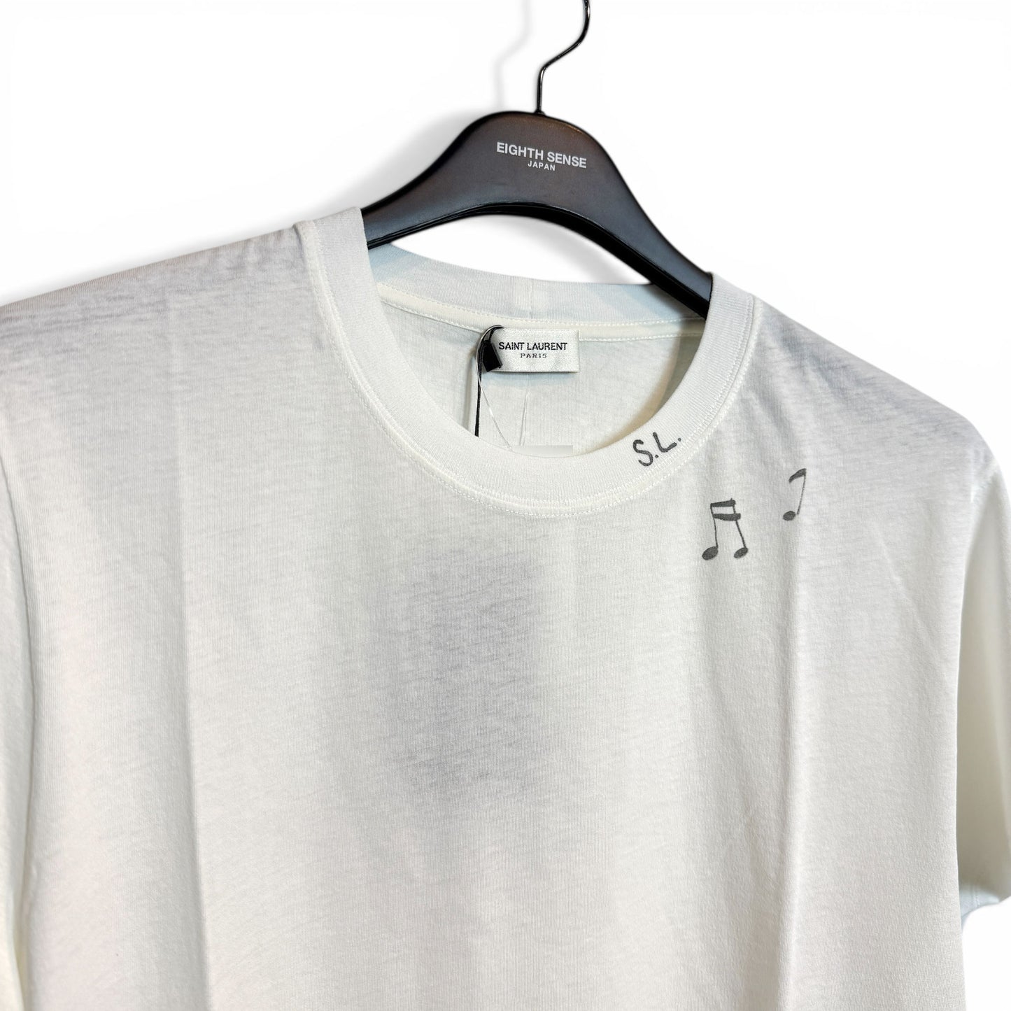 SURF SHORT SLEEVE SL MUSICAL NOTES PRINTED T-SHIRT "2016FW" by Hedi Slimane