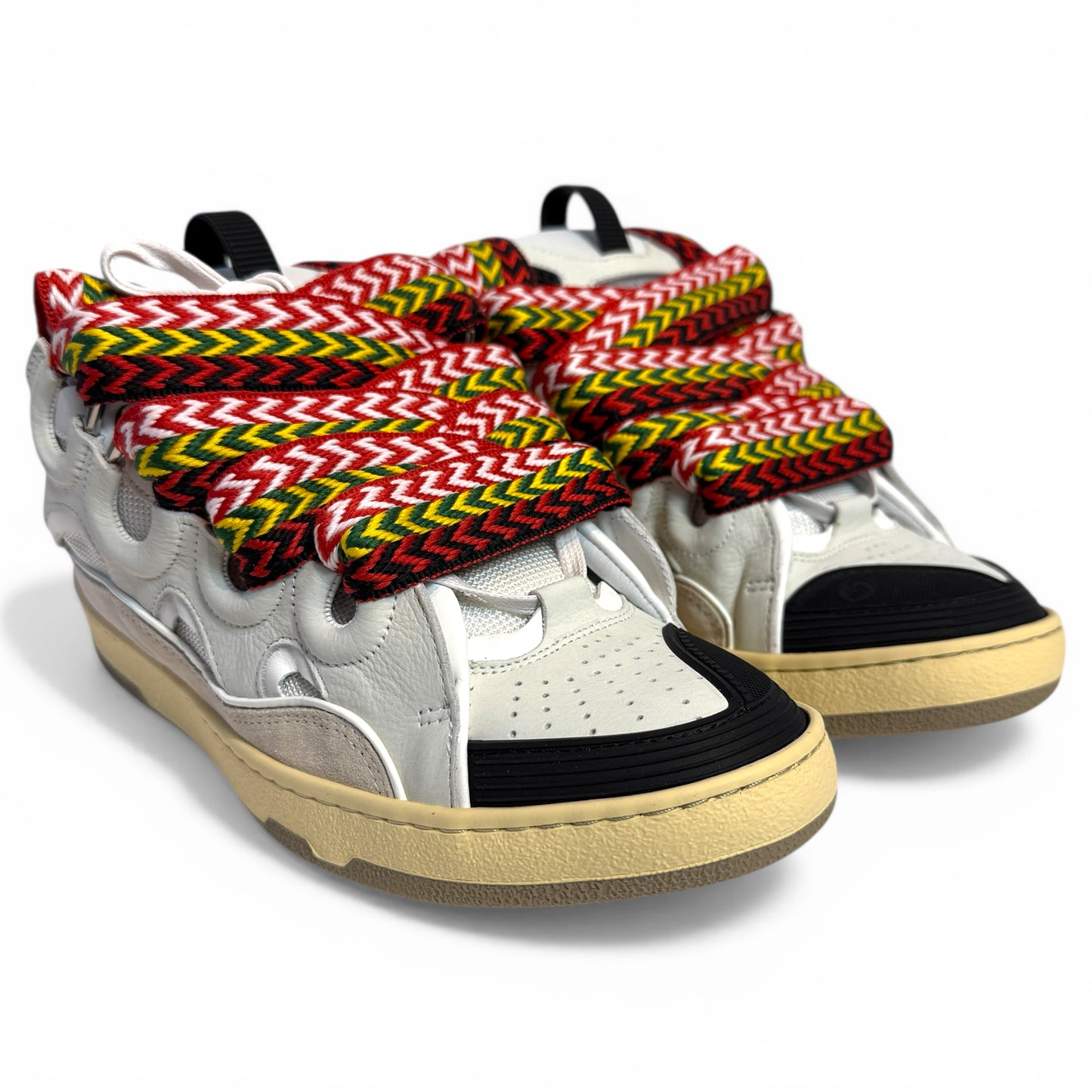 LEATHER CURB SNEAKERS