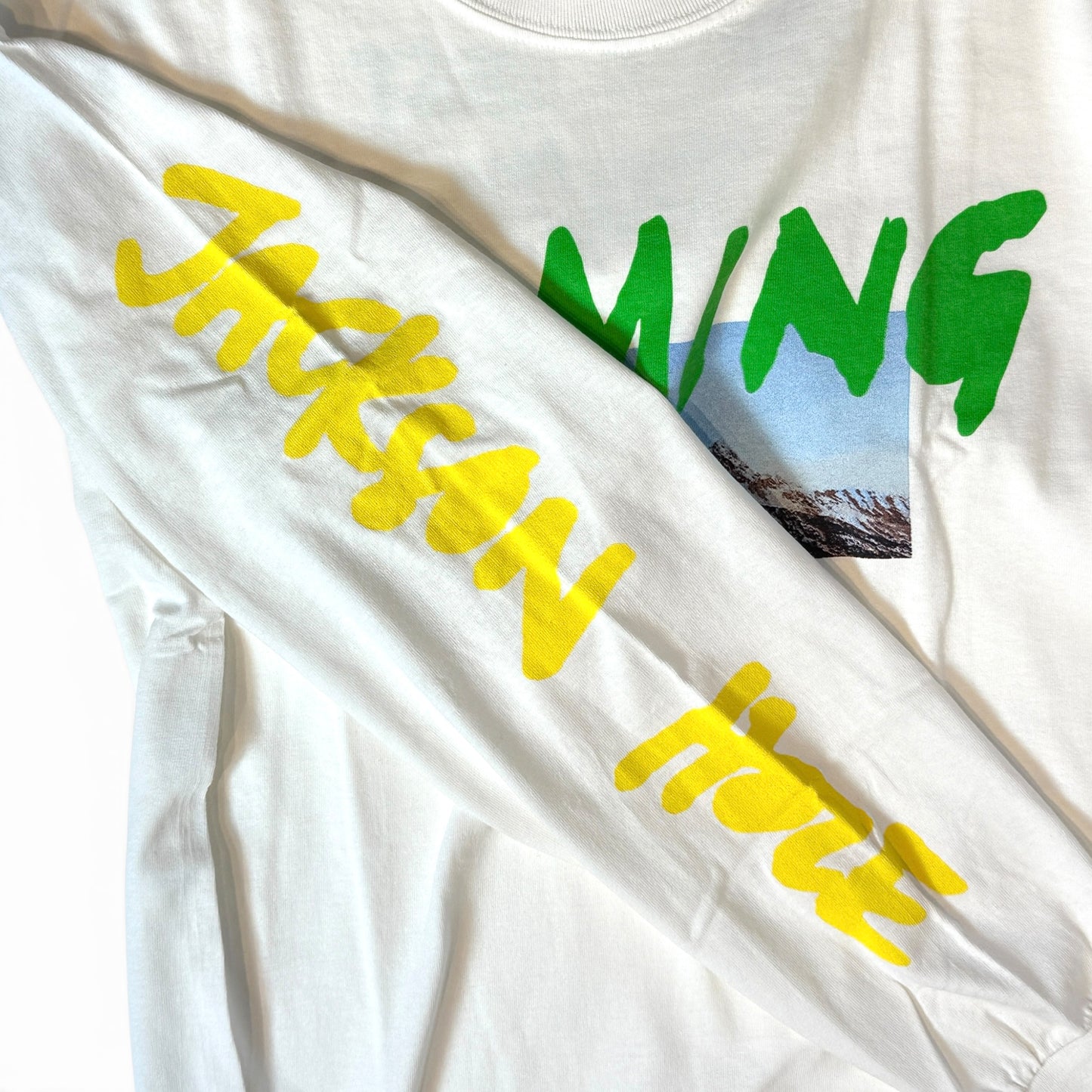 KANYE WEST WYOMING LONG SLEEVE T-SHIRT - WHITE