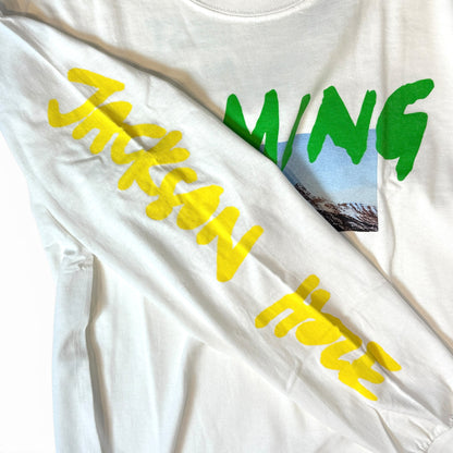KANYE WEST WYOMING LONG SLEEVE T-SHIRT - WHITE