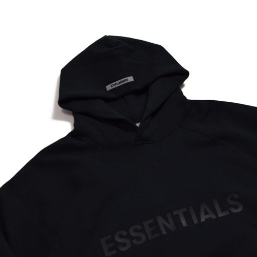 ESSENTIALS 3D Silicon Applique Black Hoodie