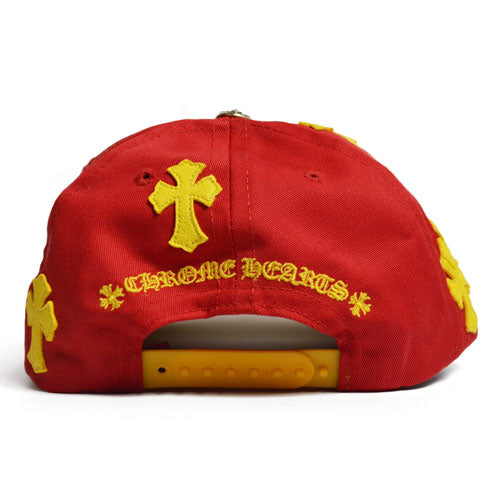 CH RED HAT LEATHER CROSS PATCH