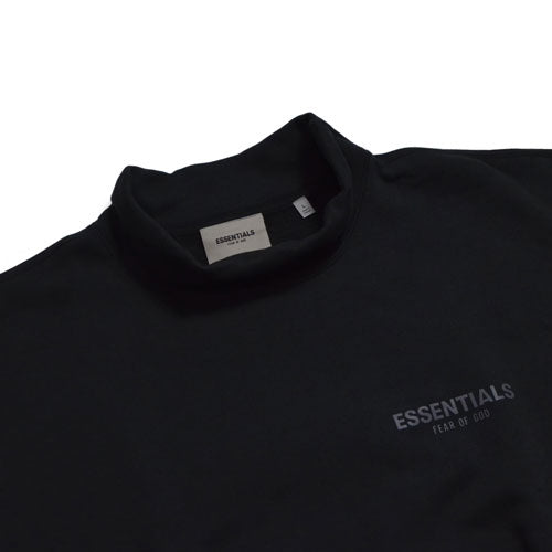 ESSENTIALS Black Mock Neck Sweatshirt