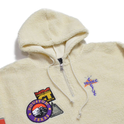 CACTUS TRAILS HALF-ZIP SHERPA HOODIE "CACTUS JACK"