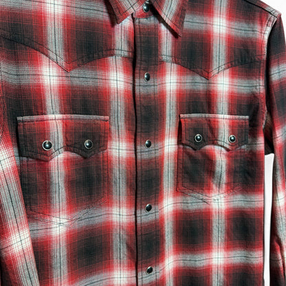 PLAID BOTTON-UP SHIRT "2016FW" by Hedi Slimane
