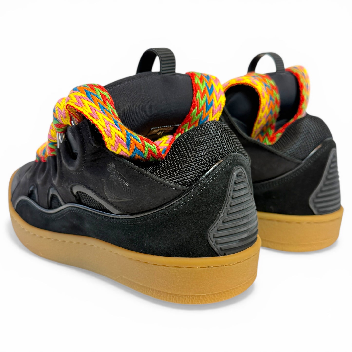 LEATHER CURB SNEAKERS