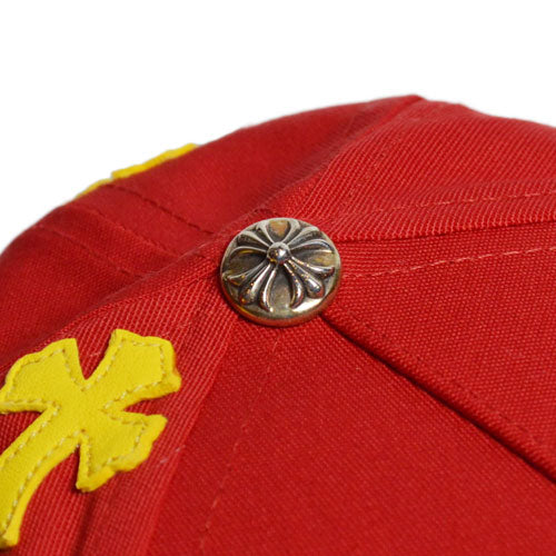 CH RED HAT LEATHER CROSS PATCH