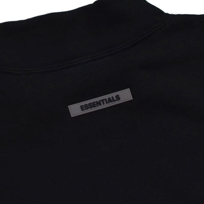 ESSENTIALS Black Mock Neck Sweatshirt