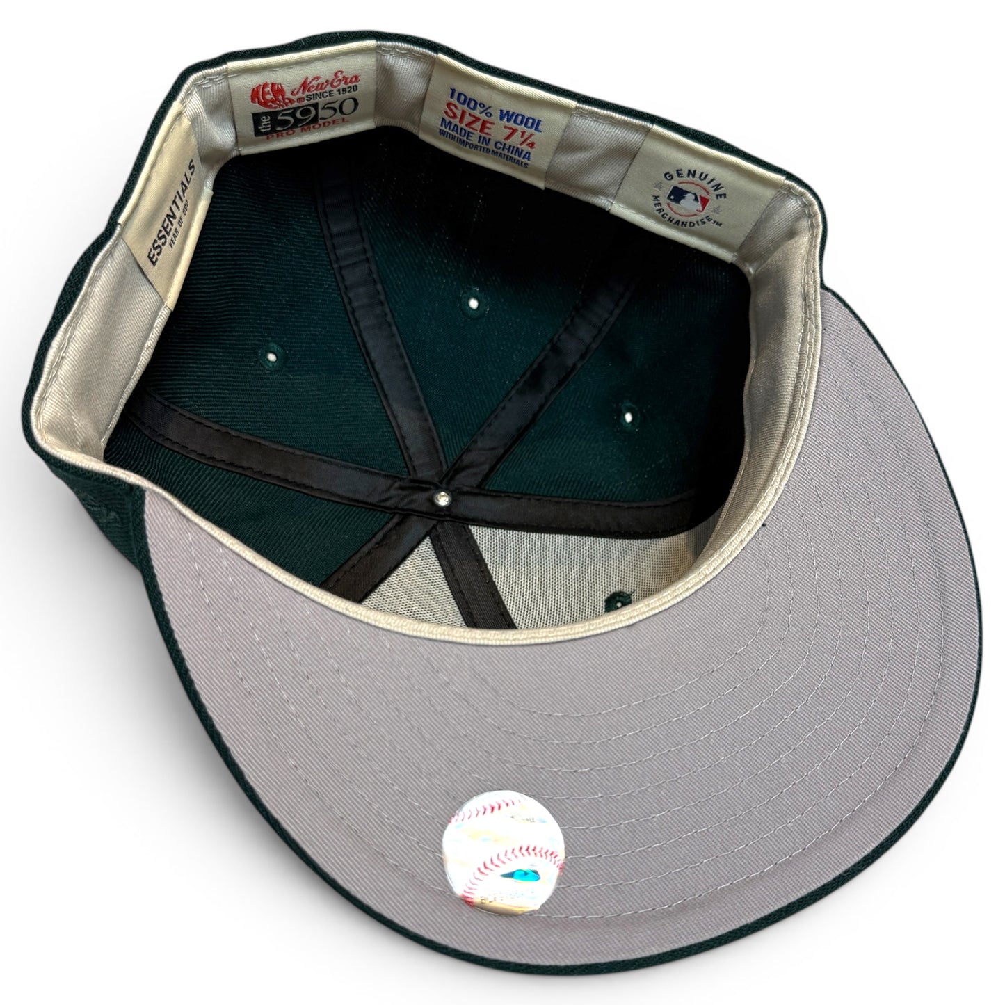 ESSENTIALS × New Era 59FIFTY Fitted Hat - DARK GREEN