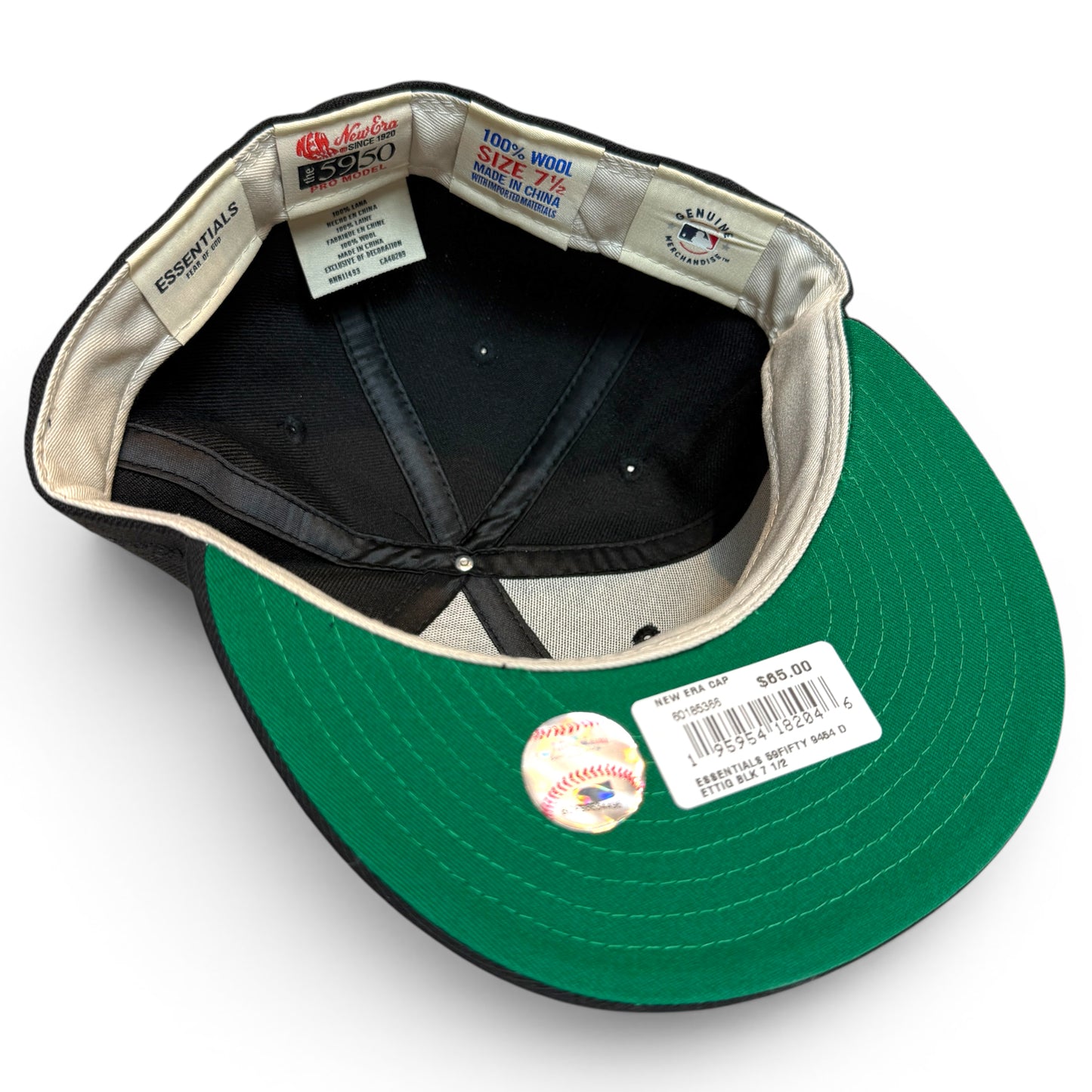 ESSENTIALS × New Era 59FIFTY Fitted Hat - BLACK