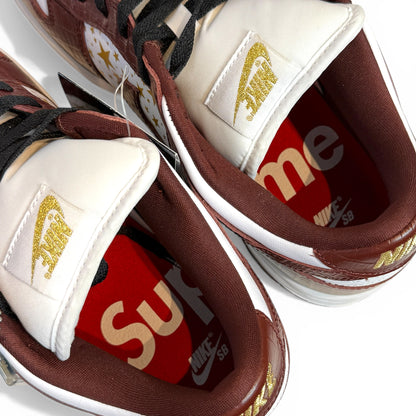 SUPREME × NIKE SB DUNK LOW OG QS (DH3228 103) "GOLD STARS"