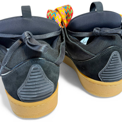 LEATHER CURB SNEAKERS