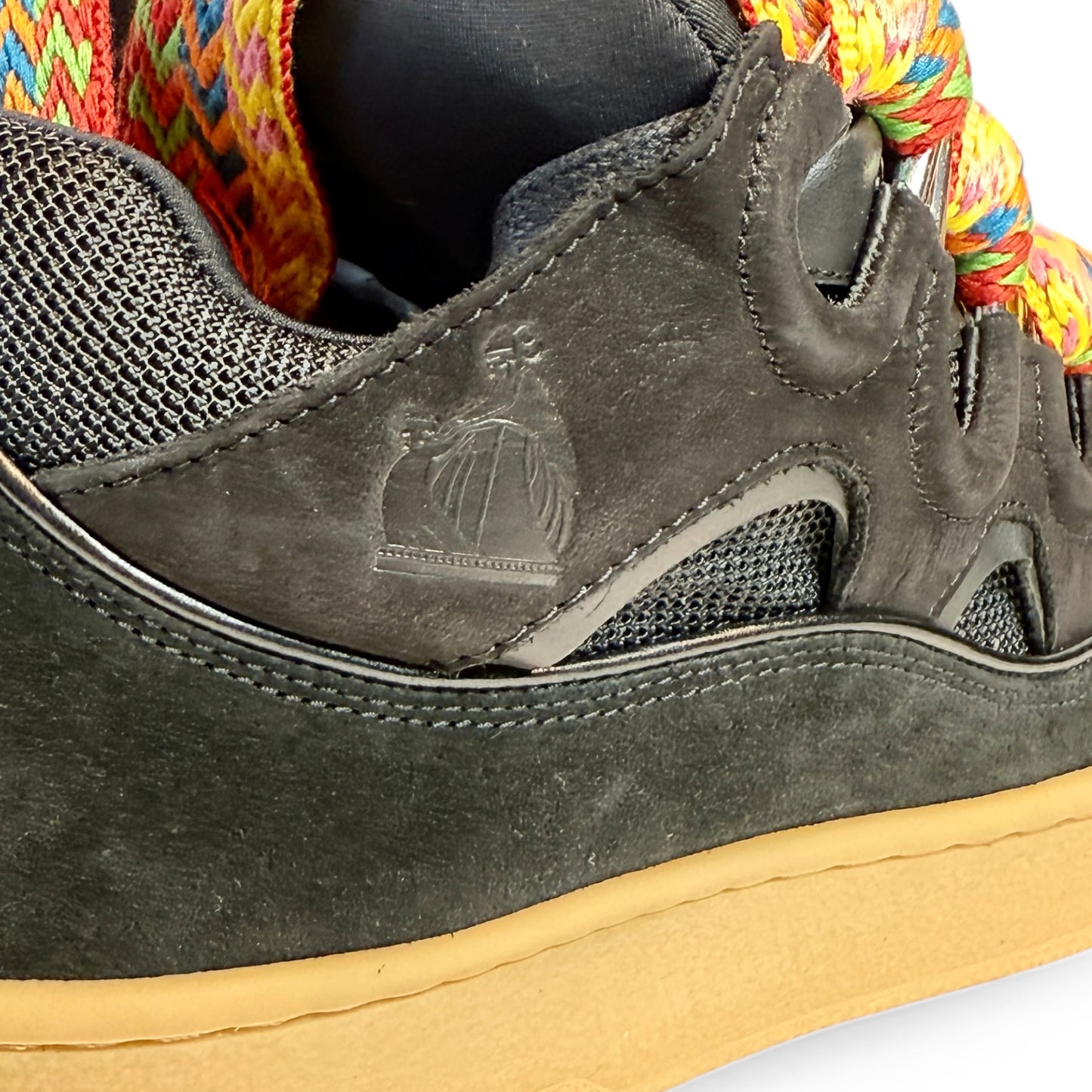 LEATHER CURB SNEAKERS